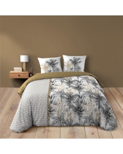 Housse de couette 260 x 240 cm coton 42 fils + 2 taies Dakar
