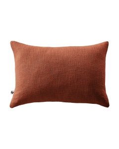 Coussin Déhoussable 40 x 60 cm - 100% coton Sixtine Terracotta