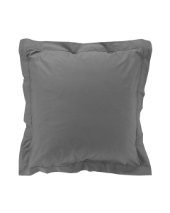 Taie d'oreiller 63 x 63 cm en percale uni 78 fils Anthracite