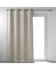Rideau a oeillets 135 x 260 cm 100% occultant/chambray uni occultiss Lin