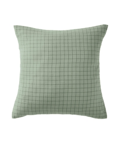 taie d'oreiller 60 x 60 cm gaze de coton gaïa mix eucalyptus