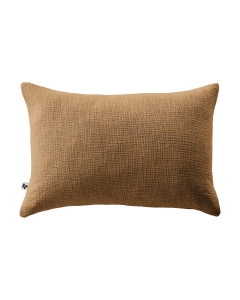 Coussin Déhoussable 40 x 60 cm - 100% coton Sixtine Camel