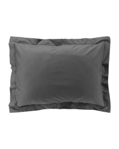 Taie d'oreiller vp 50 x 70 cm percale uni 78 fils percaline  +p. bourdon Acier