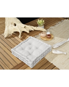 Coussin de sol 50 x 50 x 10 cm Déperlant anti UV Gris