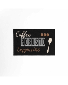 Tapis rectangle 50 x 80 cm imprime cappuccino Sans
