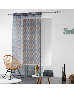 Panneau a oeillets 140 x 240 cm voile imprime transfert palpito Anthracite