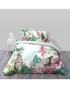 Parure de couette + 2 taies 260 x 240 cm imprimé 42 fils Anabella