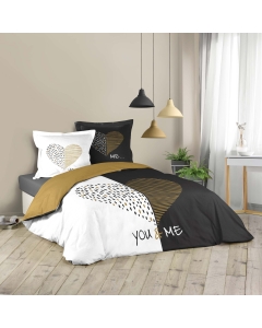 Parure de lit 260 x 240 cm coton imprimé Miu