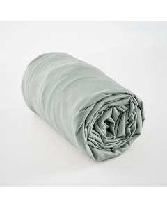 Drap housse 180 x 200 cm bambou salomé eucalyptus Bleu clair