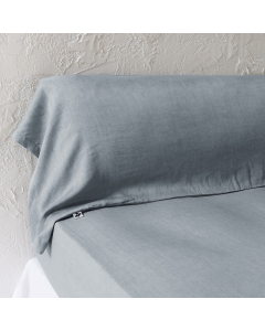 Taie de Traversin 43 x 185 cm - Lyocell Uni Lysandre Stone - 147 g/m²