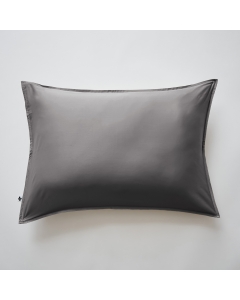 Taie d'oreiller 50 x 70 cm satin de bambou Salomé Anthracite
