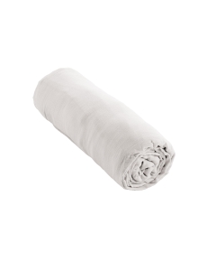Drap Housse Double Gaze de Coton Blanc – 200 x 200 cm – Bonnet 30 cm