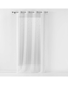 Panneau a oeillets 140 x 240 cm voile sable phosphorescent fluo night Blanc