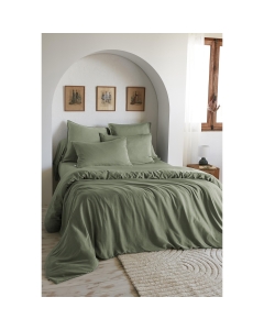 Housse de Couette 260 x 240 cm – Lyocell Uni Lysandre Thym
