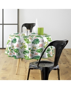 Nappe ronde (0) 160 cm pvc imprime baleares Sans