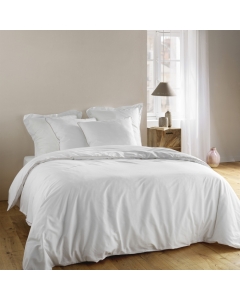 Housse de couette 240 x 220 cm coton 57 fils + 2 taies Noemie