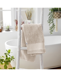 Serviette de toilette 50 x 90 cm éponge unie garance pampa Naturel