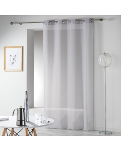 Panneau a oeillets 140 x 280 cm etamine crash telma Gris