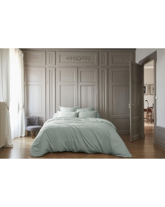 Housse de couette 240 x 220 cm satin de bambou  Salomé Eucalyptus