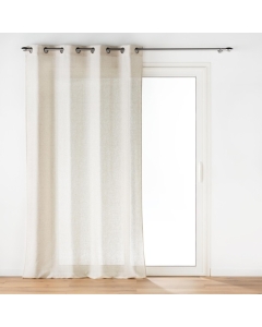 Rideau a oeillets 140 x 240 cm polyester/lin uni Pauline Sans
