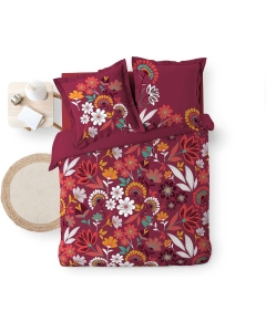 Parure de couette 240 x 220 cm percale de coton 78 fils imprimé  Arbusa