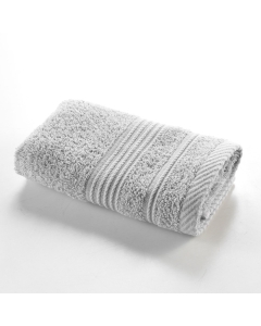 Serviette invite 30 x 50 cm eponge unie tendresse Gris Perle