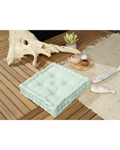Coussin de sol 50 x 50 x 10 cm  Déperlant anti UV Vert clair
