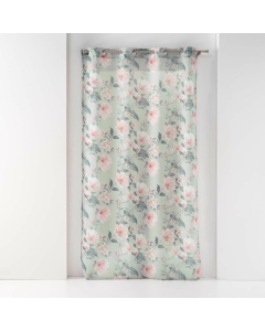 Panneau a oeillets 140 x 240 cm voile sable imprime alissia Menthe