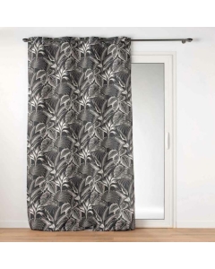 Rideau tamisant 140 x 280 cm polyester imprimé Cabana Noir