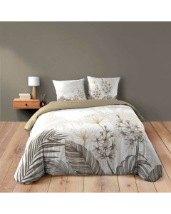 Housse de couette 240 x 220 cm coton 42 fils + 2 taies Bastille