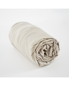 Drap housse 140 x 190 cm satin de bambou Salomé Naturel
