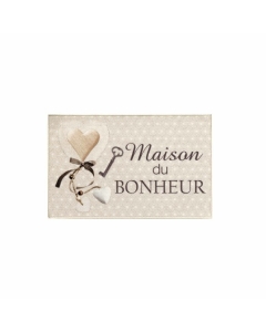 Tapis rectangle 50 x 80 cm imprime digital happiness Sans