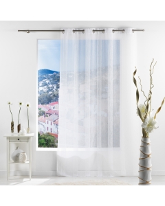 Panneau a oeillets 140 x 240 cm voile sable salina Blanc