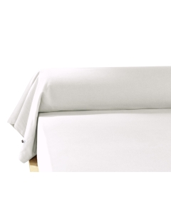 Taie de traversin flanelle 85 x 185 cm candice neige Blanc
