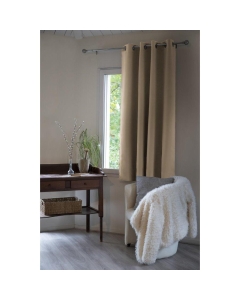 Rideau occultant isolant phonique + polaire 140 x 180 cm Inuit Beige