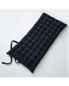 Matelas de sol 60 x 120 velours de coton césar minuit Bleu foncé