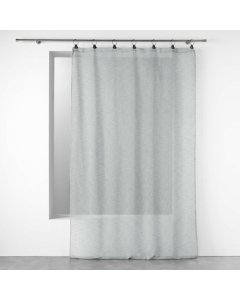 Voilage a anneaux 140 x 240 cm voile tissé Linka Gris
