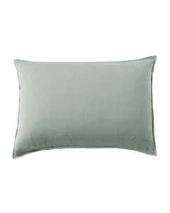 Taie d'Oreiller 50 x 70 cm en Lyocell Uni Lysandre Vert Lichen