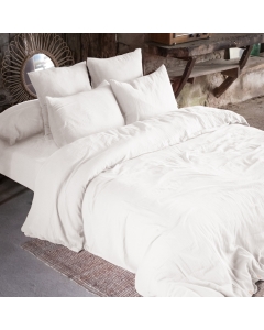 Housse de couette gaze de coton Bio 200x200 cm Blanc