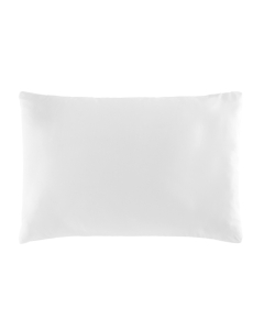 Taie d'oreiller forme sac 50 x 70 cm microfibre unie oscar Blanc