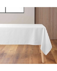 Nappe rectangle 140 x 240 cm jacquard artea Blanc