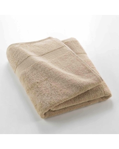 Drap de bain 90 x 150 cm éponge coton piegné Elegance Noisette