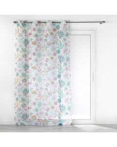 Panneau a oeillets 140 x 240 cm voile sable imprime indiana Sans