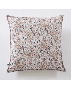 Housse de coussin 60 x 60 cm polyester imprimé + enduction capucine pampa Multicolore