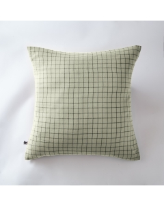 Taie d'oreiller gaze de coton tissée 60 x 60 cm gaïa mix Vert clair