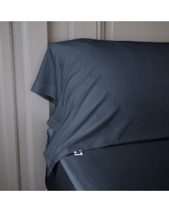 Taie de traversin 85 x 185 cm satin de bambou bambou Salomé Bleu
