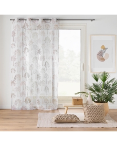 "Voilage Palmea Nature 140 x 240 cml - Élégance et Lumière au Naturel"