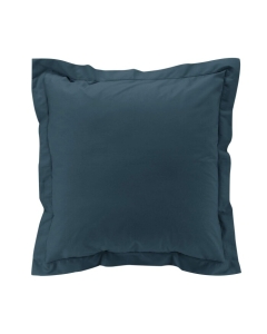 Taie d'oreiller vp 63 x 63 cm percale uni 78 fils percaline  +p bourdon Bleu Nuit