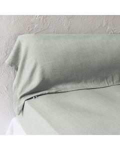 Taie de Traversin 43 x 185 cm - Lyocell Uni Lysandre Lychen - 147 g/m²