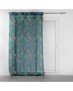 Panneau a oeillets 140 x 240 cm voile sable imprime feerie Emeraude